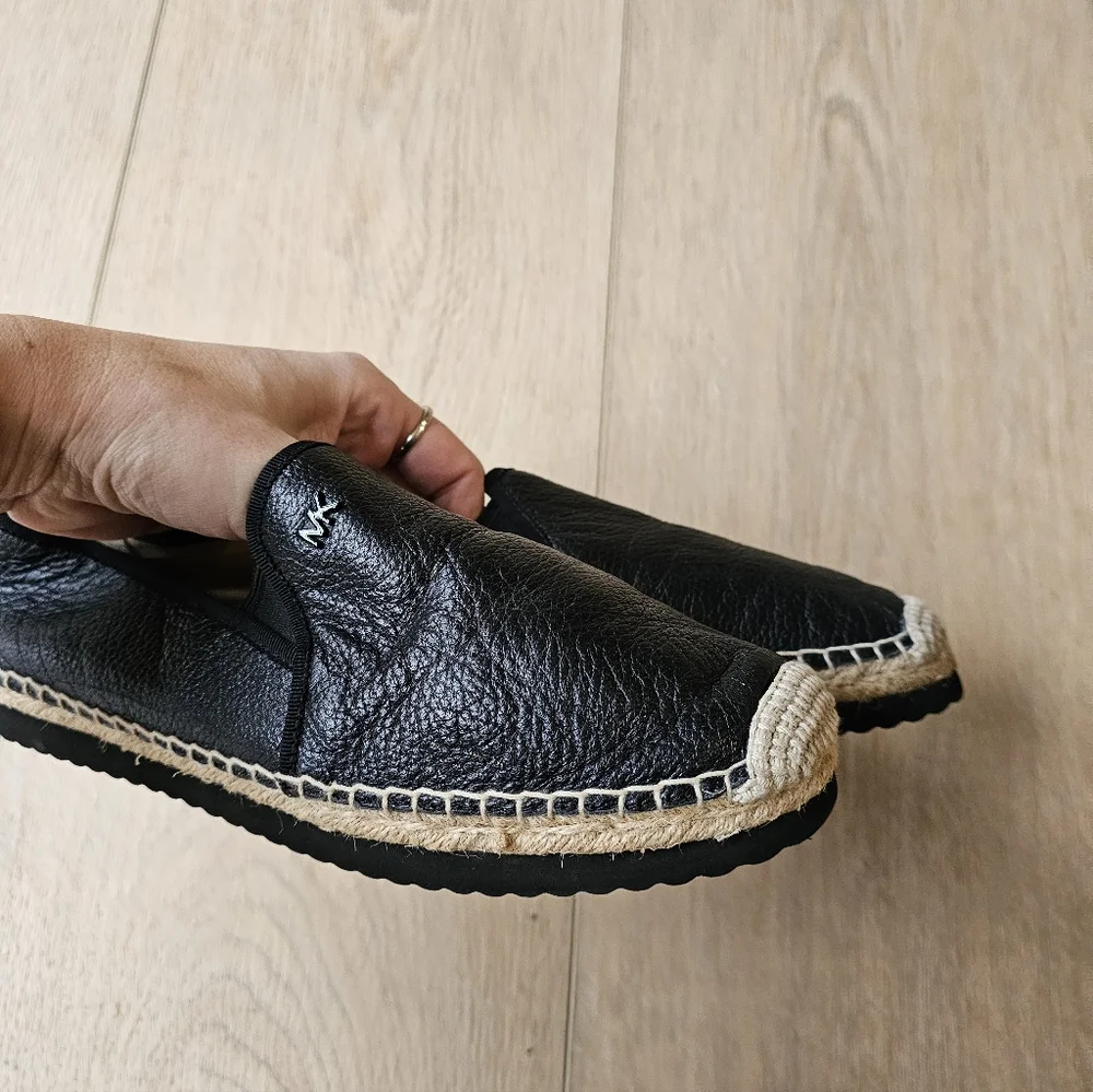 Michael Kors Pebbled Leather Espadrilles